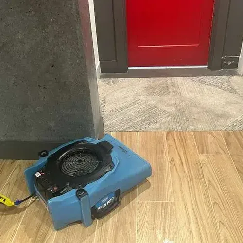 Air mover on wood-look tile near a doorway, Diamond Bar service